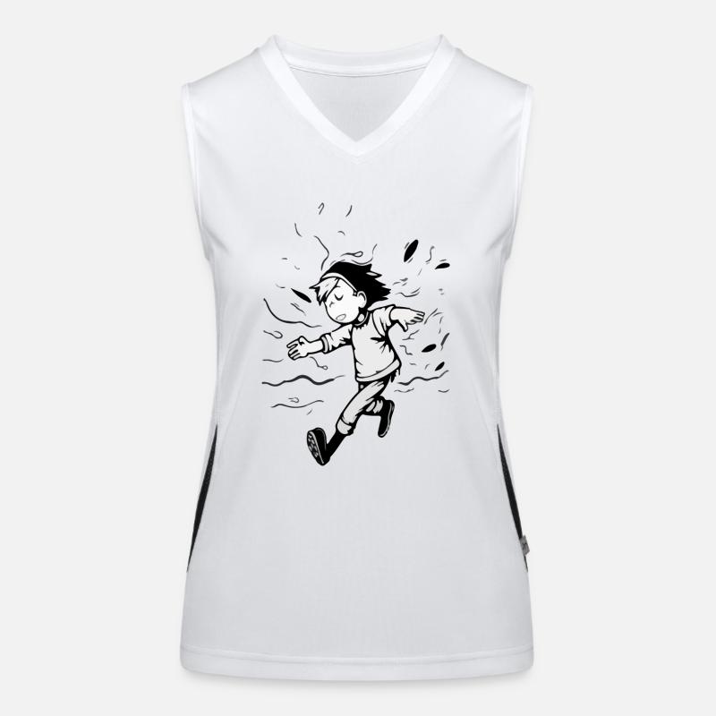 Cédric dreamer streeet art Women's Functional Contrast Tank Top