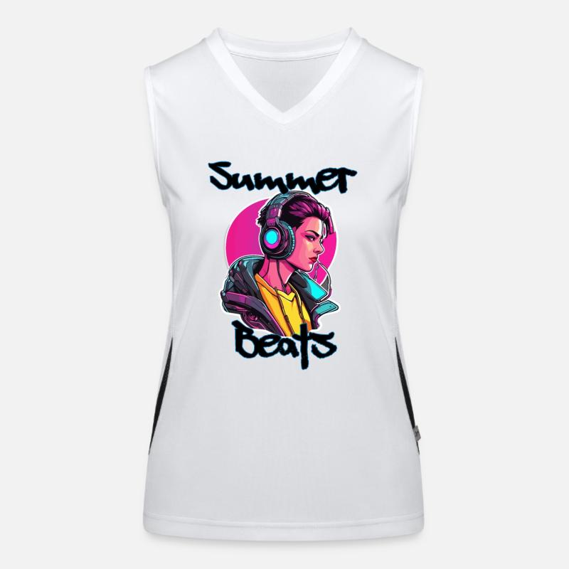 Kopfhörer / Audio / Musik / Klang / Studio / cool Funktionelles Kontrast-Tank Top für Frauen