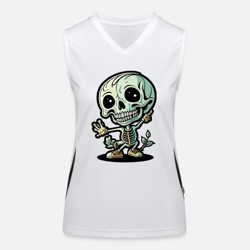 Skelett Funktionelles Kontrast-Tank Top für Frauen