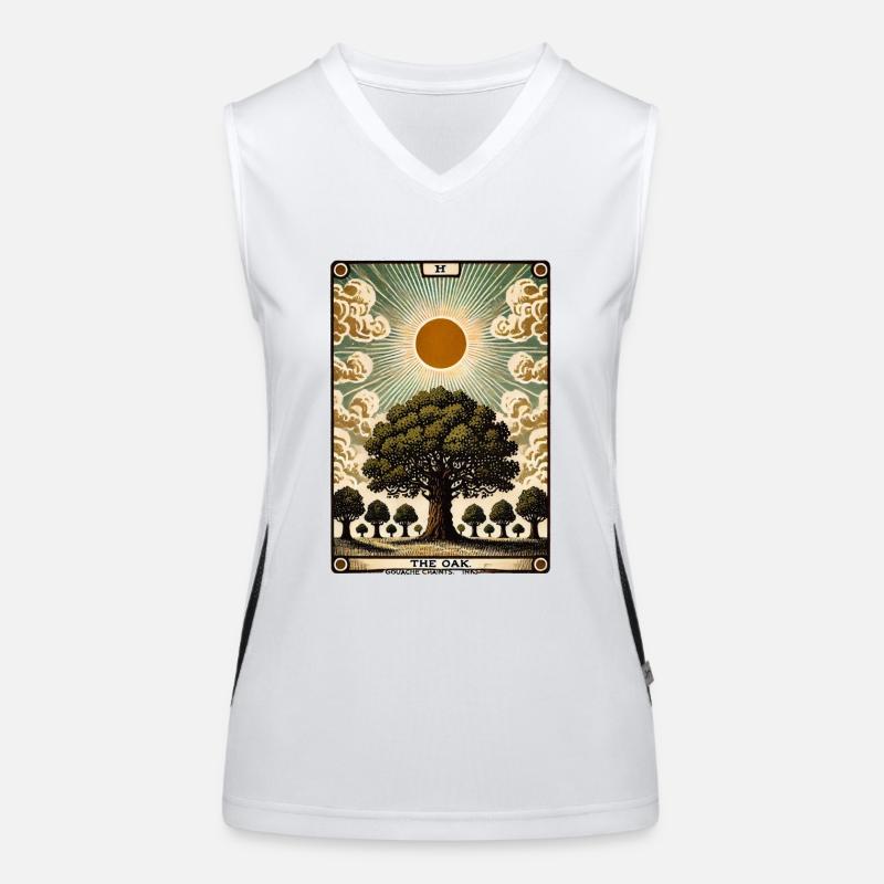 Die Eiche Funktionelles Kontrast-Tank Top für Frauen