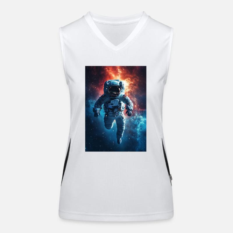Astronaut 6 Funktionelles Kontrast-Tank Top für Frauen