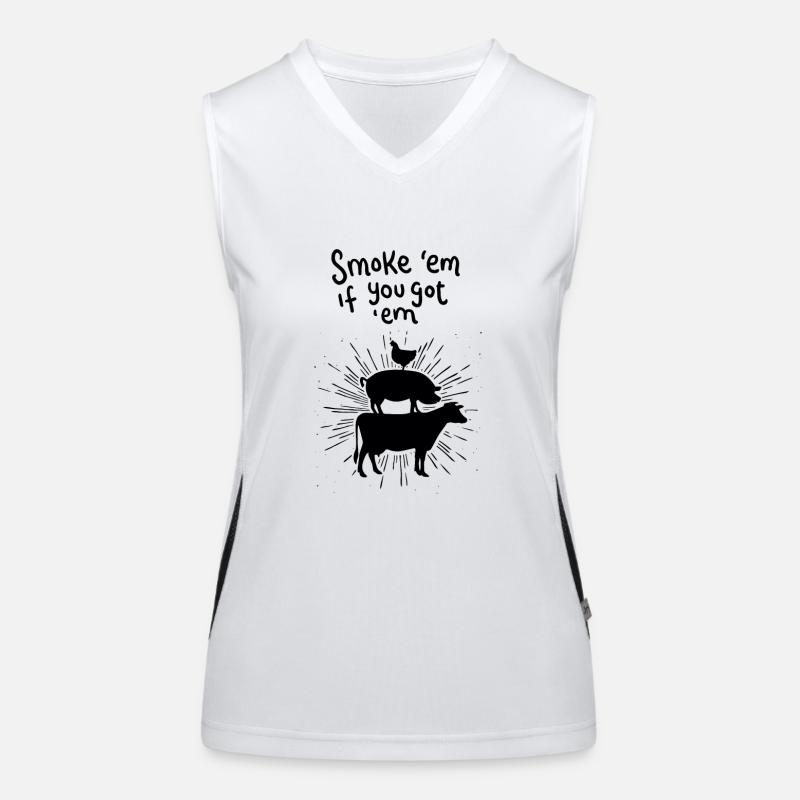 Delicious meat Women's Functional Contrast Tank Top
