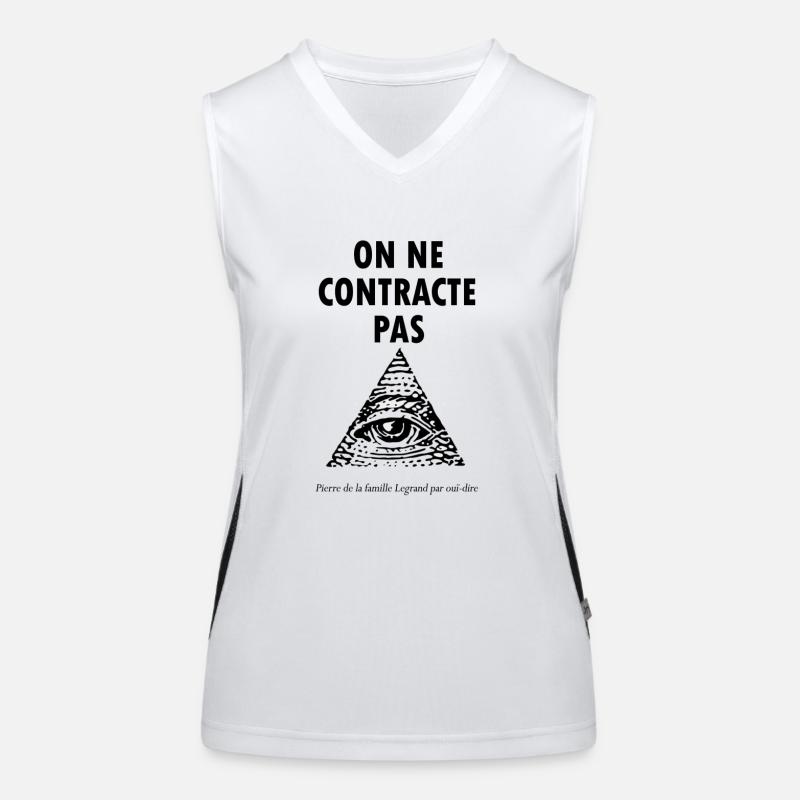 On ne contracte pas Débardeur respirant contrasté Femme