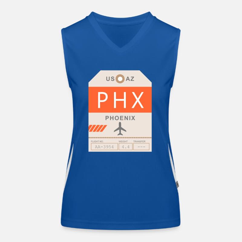Aéroport de Phoenix 1950 Débardeur respirant contrasté Femme