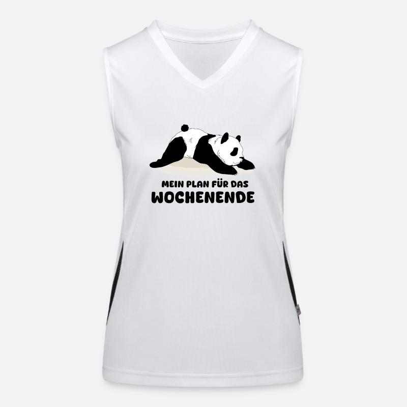 Sloth and panda Women's Functional Contrast Tank Top
