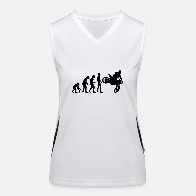 Evolution humaine Motocross Débardeur respirant contrasté Femme