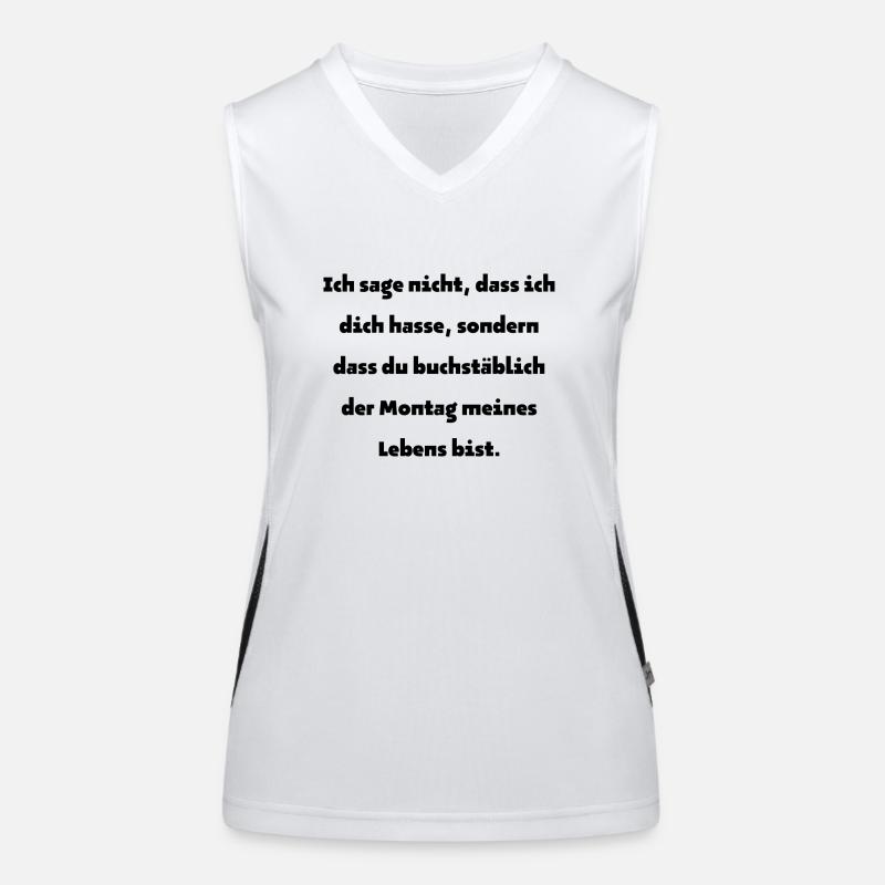 ich sage nicht das ich dich Hasse Funktionelles Kontrast-Tank Top für Frauen