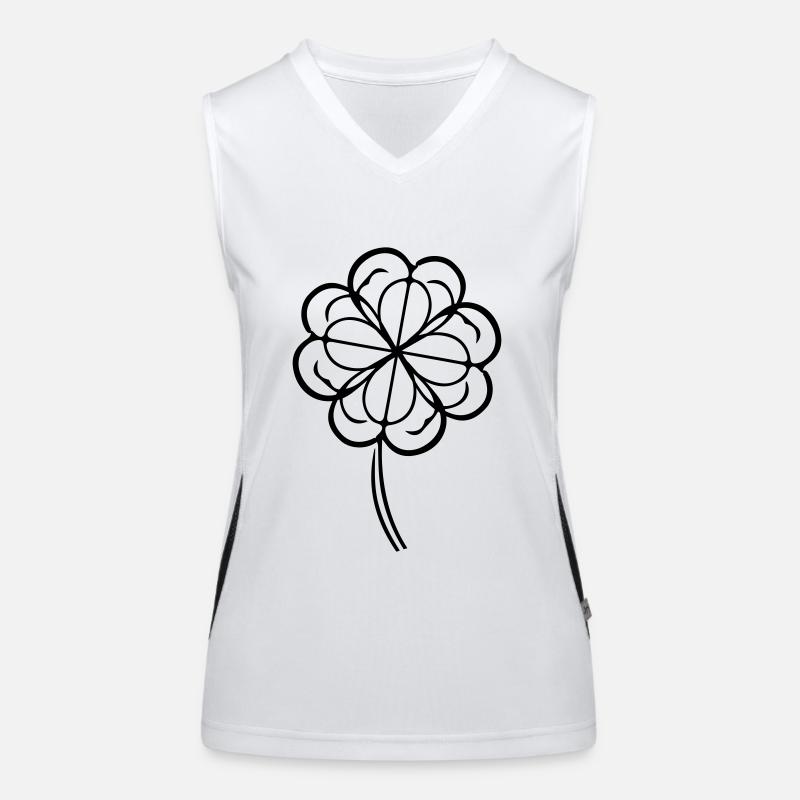 Clover Symbol Women's Functional Contrast Tank Top