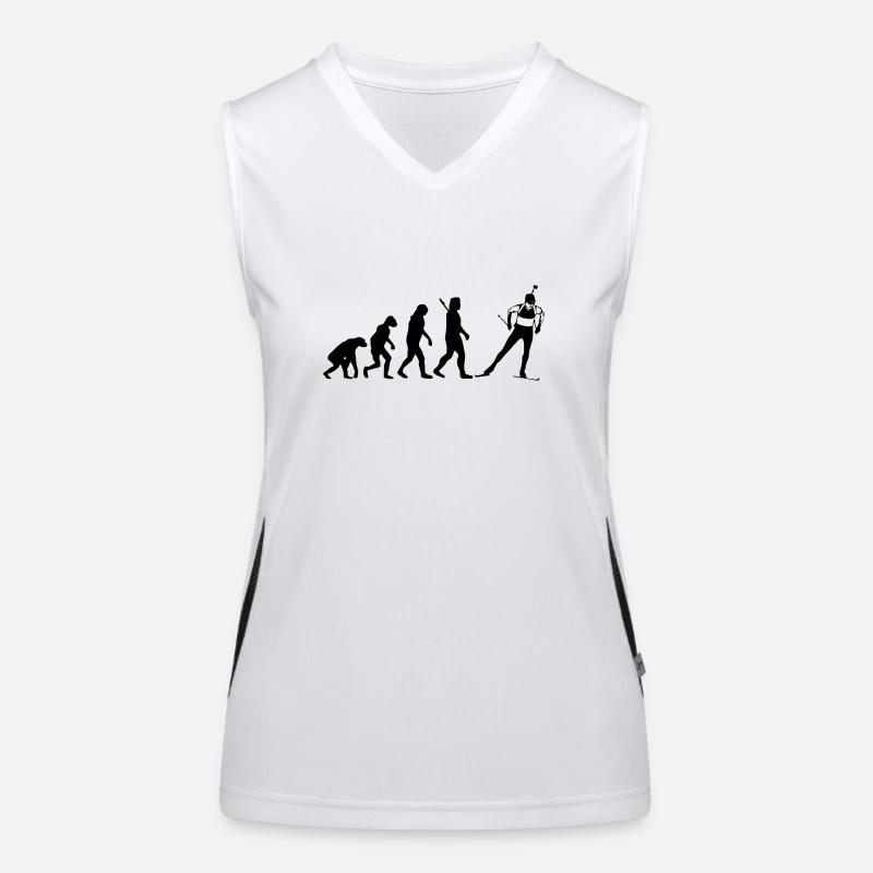 Evolution Biathlon Funktionelles Kontrast-Tank Top für Frauen