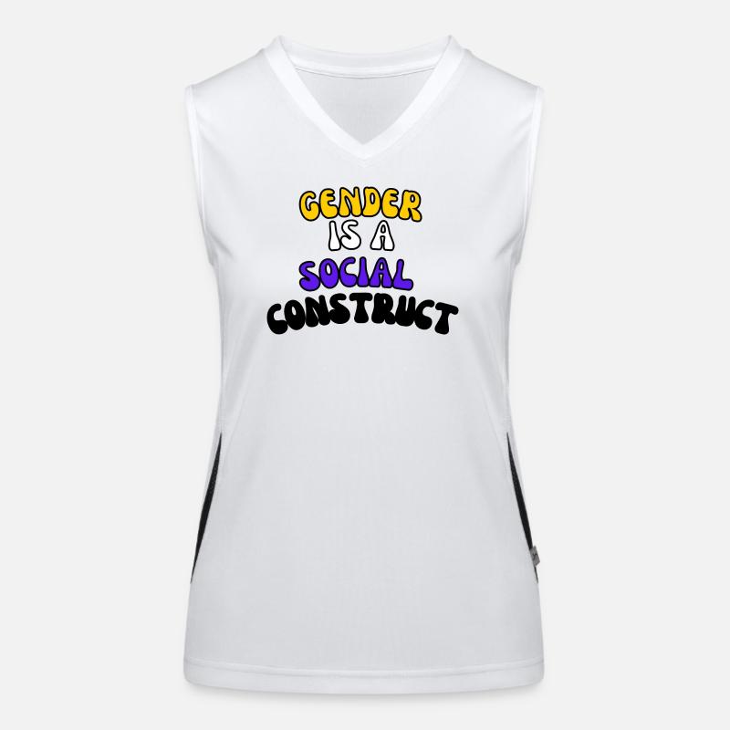 Gender Is A Social Construct Women's Functional Contrast Tank Top
