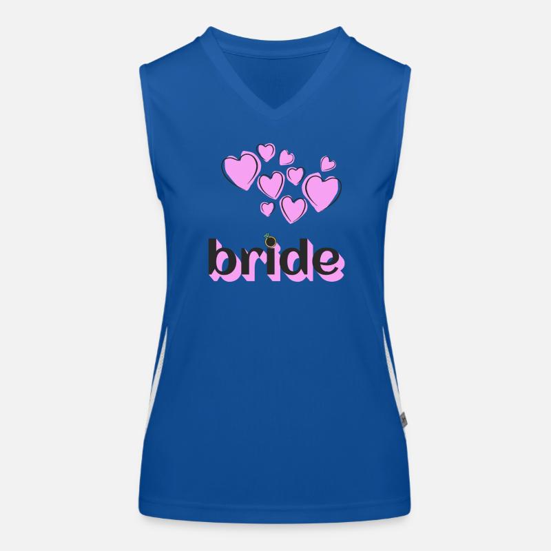 Sposa Top sportivo da donna in contrasto cromatico