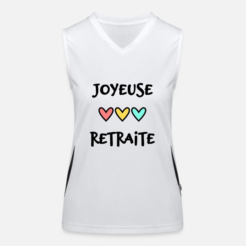 RETRAITE. RETRAITE. RETRAITEE. SENIOR. MAMIE. PAPY Débardeur respirant contrasté Femme