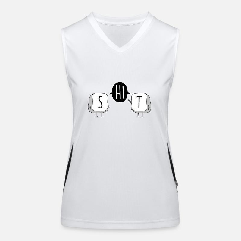 Computer und humor Funktionelles Kontrast-Tank Top für Frauen