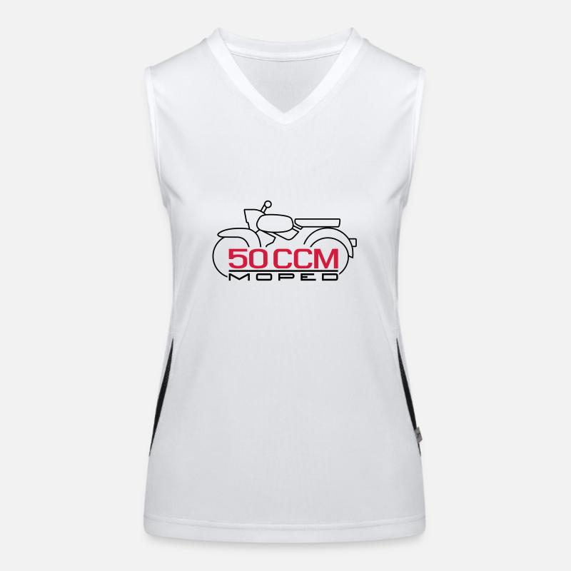 Moped Sperber Habicht 50 ccm Emblem Funktionelles Kontrast-Tank Top für Frauen