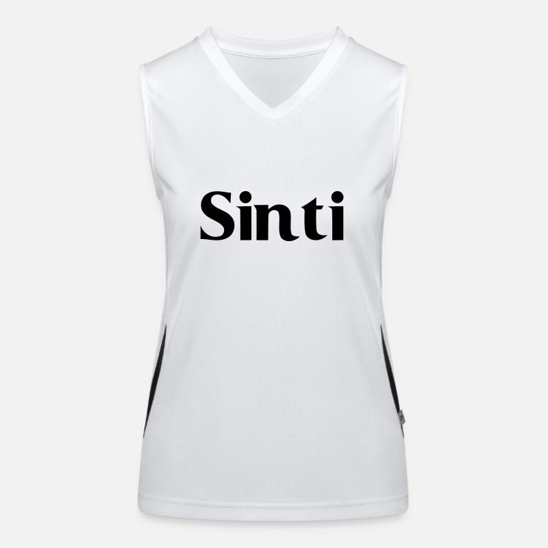 Sinti Black Script Débardeur respirant contrasté Femme