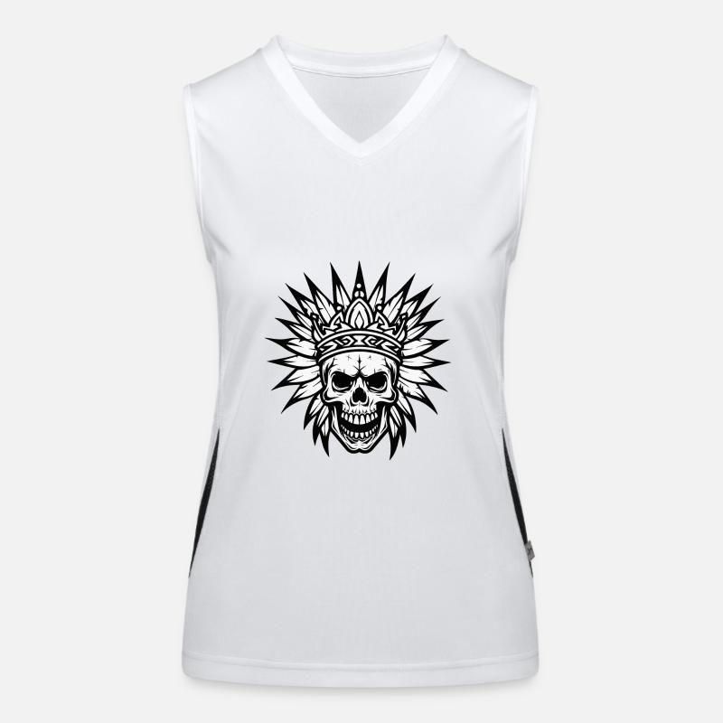 Chief Apache DeadIndian Women's Functional Contrast Tank Top
