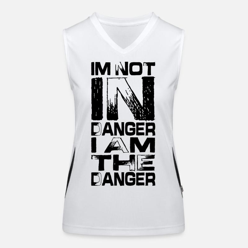Minimalistischer Horizont Funktionelles Kontrast-Tank Top für Frauen