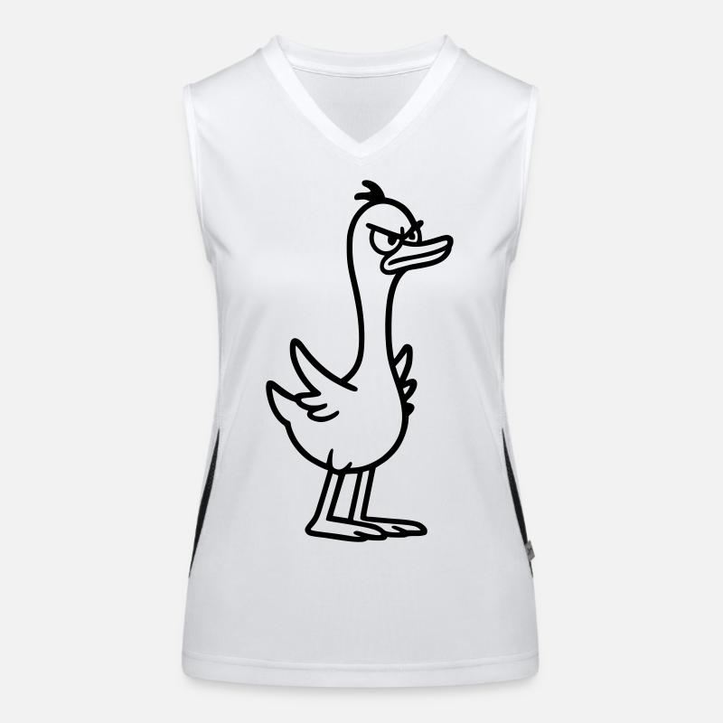 Wütende Gans Funktionelles Kontrast-Tank Top für Frauen
