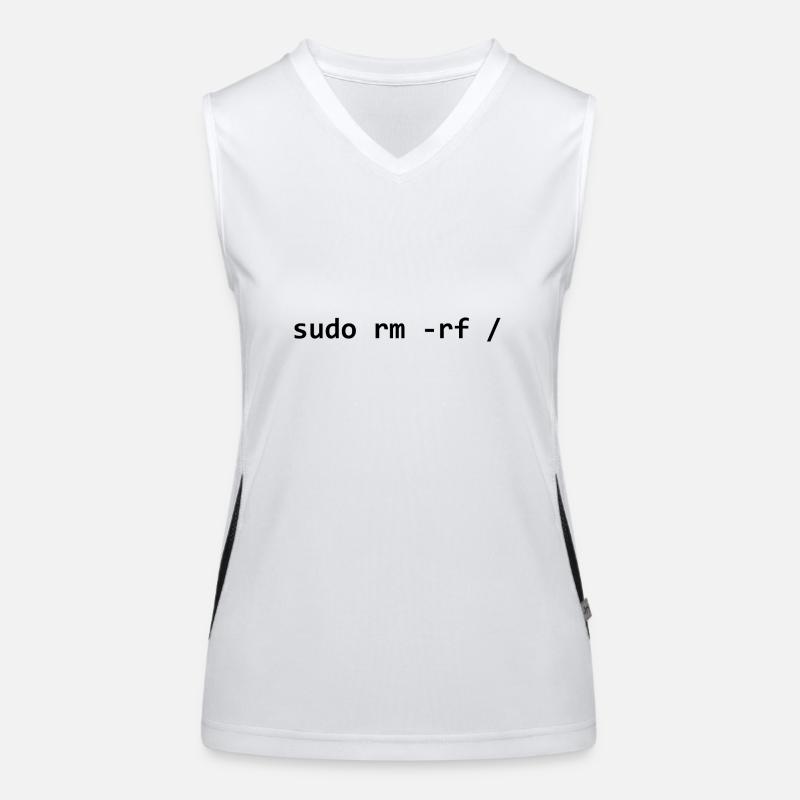 sudo rm rf - Women's Functional Contrast Tank Top - white/black