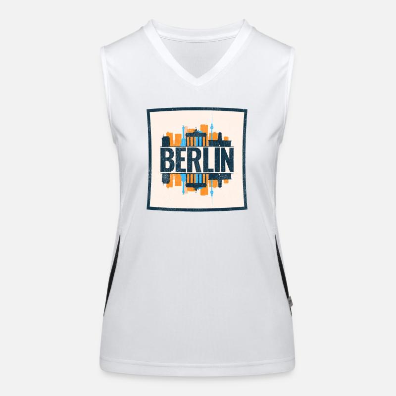 Berlin Funktionelles Kontrast-Tank Top für Frauen