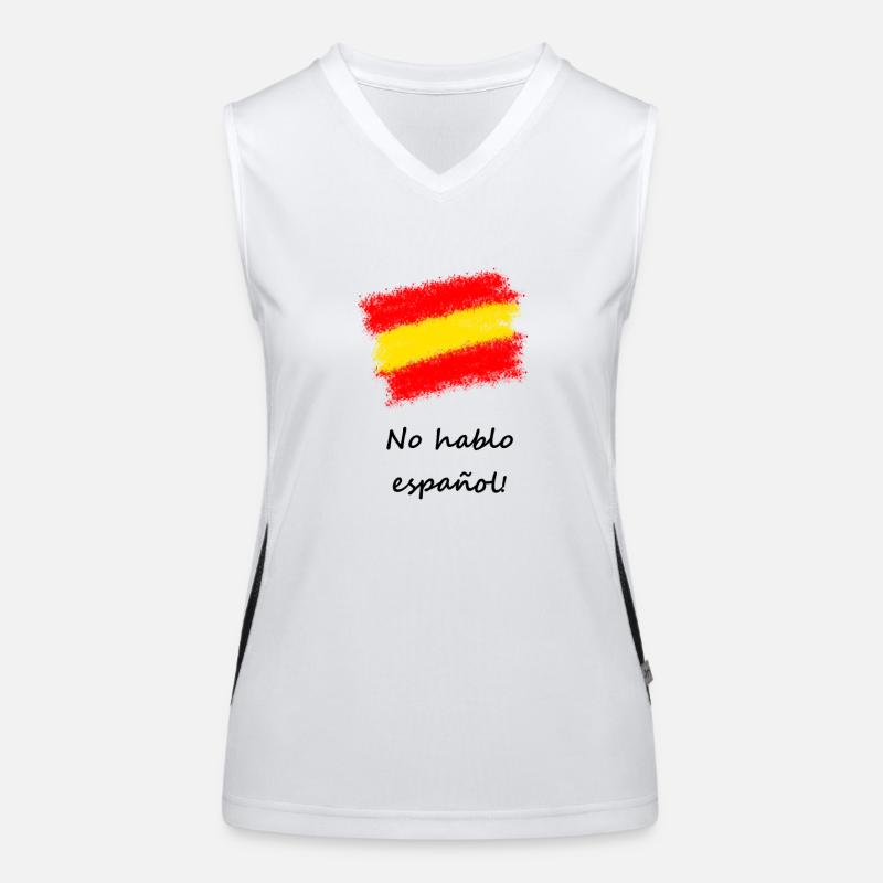 Spanisch Funktionelles Kontrast-Tank Top für Frauen
