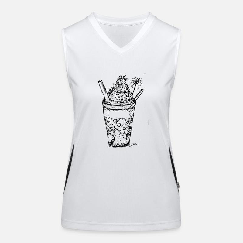 Fresh fruit shake Women's Functional Contrast Tank Top