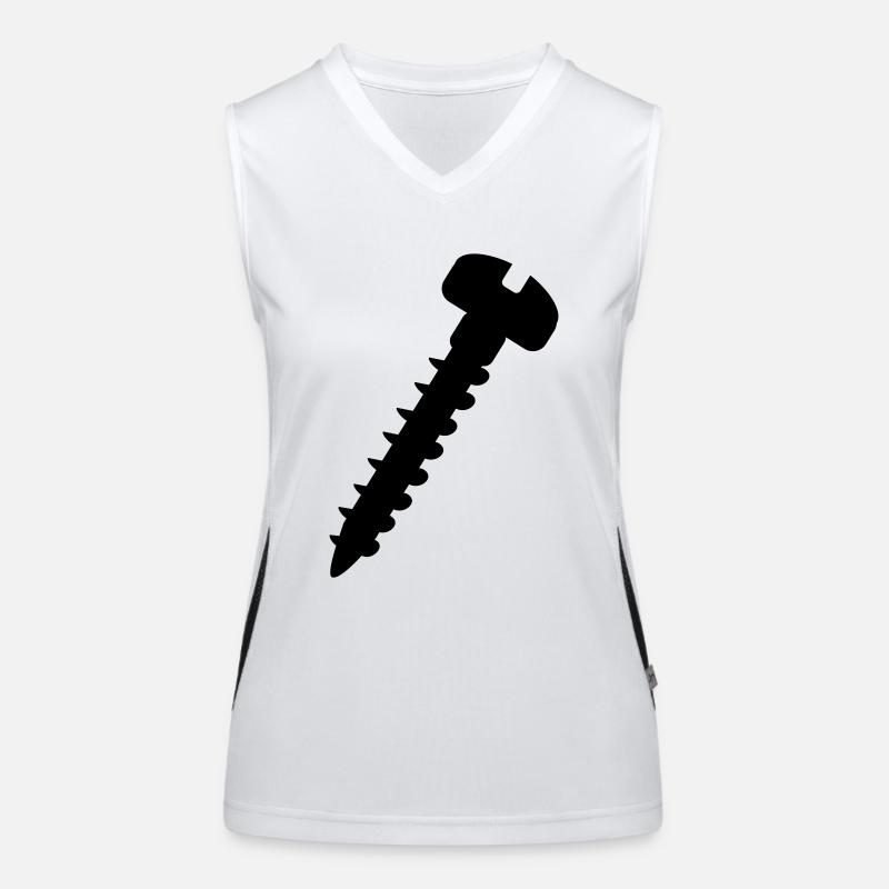 Schraube Funktionelles Kontrast-Tank Top für Frauen