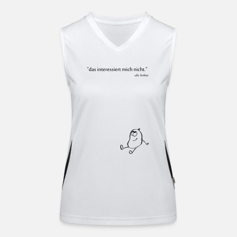 Die Bohne Funktionelles Kontrast-Tank Top für Frauen