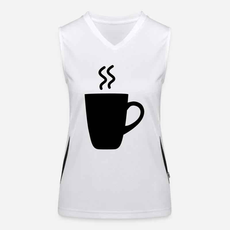 Kaffeebecher Funktionelles Kontrast-Tank Top für Frauen