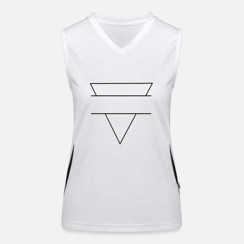 Logo triangle - Symbole triangle Débardeur respirant contrasté Femme