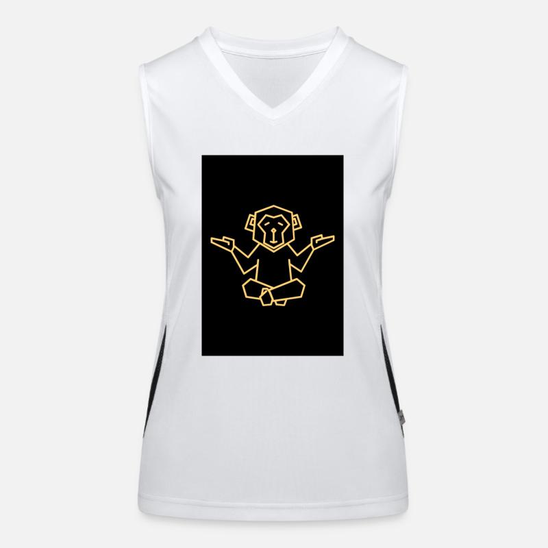 Like a Monkey Design Funktionelles Kontrast-Tank Top für Frauen