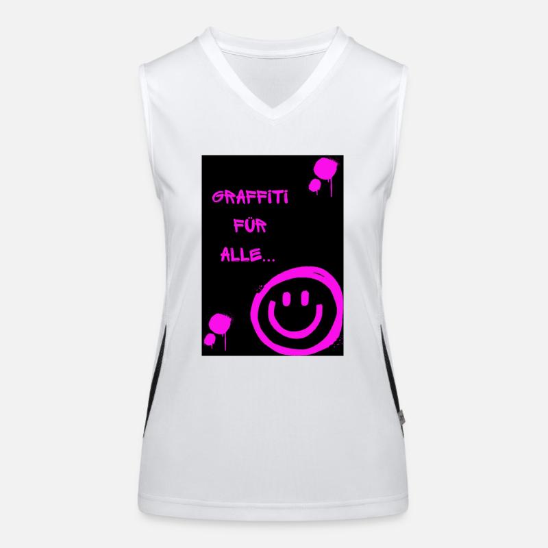Graffiti Funktionelles Kontrast-Tank Top für Frauen