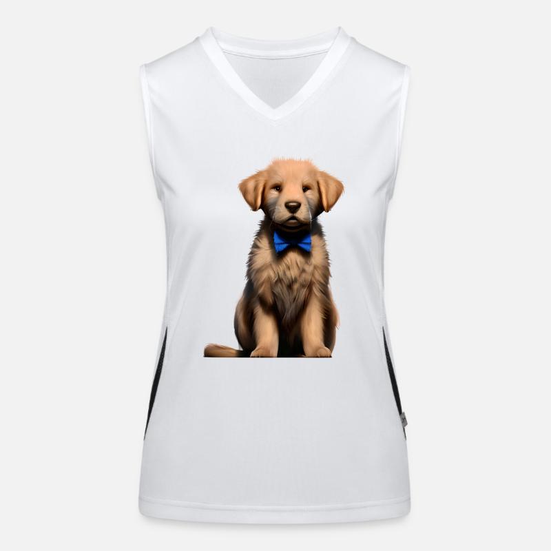 Labrador propriétaire chiot Labrador Retriever Débardeur respirant contrasté Femme