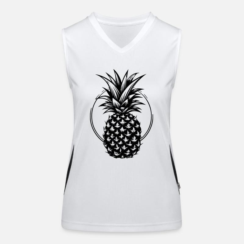 Ananas Débardeur respirant contrasté Femme
