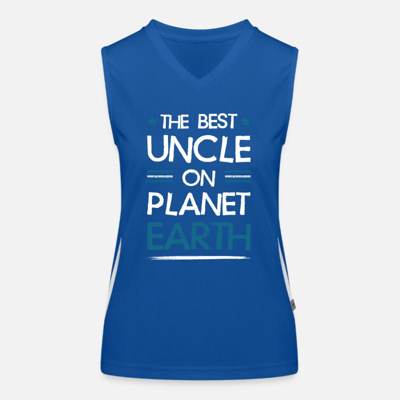 Bester Onkel Spruch Funktionelles Kontrast-Tank Top für Frauen