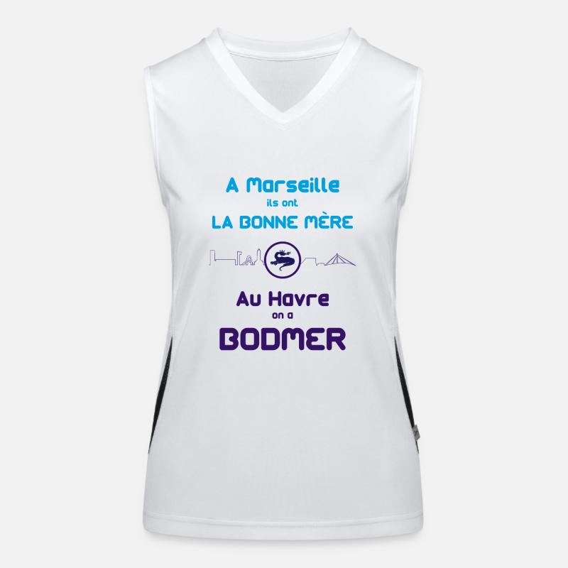 Bodmer Débardeur respirant contrasté Femme