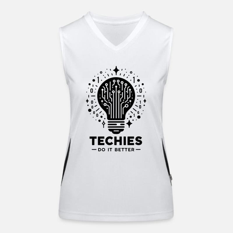 Techies Do IT Better Women's Functional Contrast Tank Top