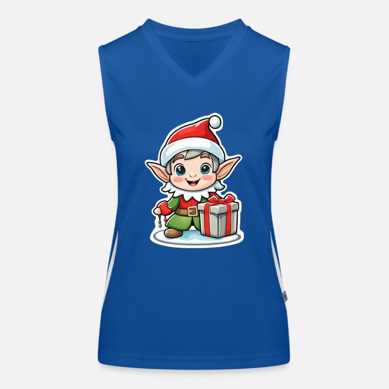 elfe noel cadeau lutin Débardeur respirant contrasté Femme