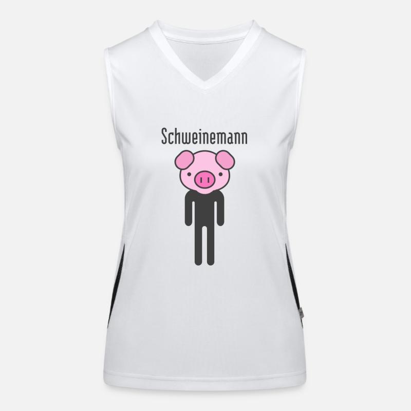 Schweinemann Funktionelles Kontrast-Tank Top für Frauen