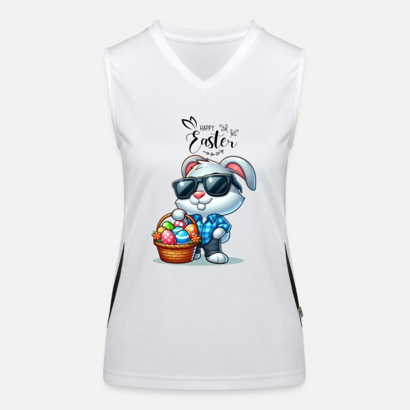 Happy Easter Women's Functional Contrast Tank Top