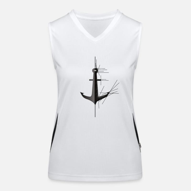 Anker Funktionelles Kontrast-Tank Top für Frauen