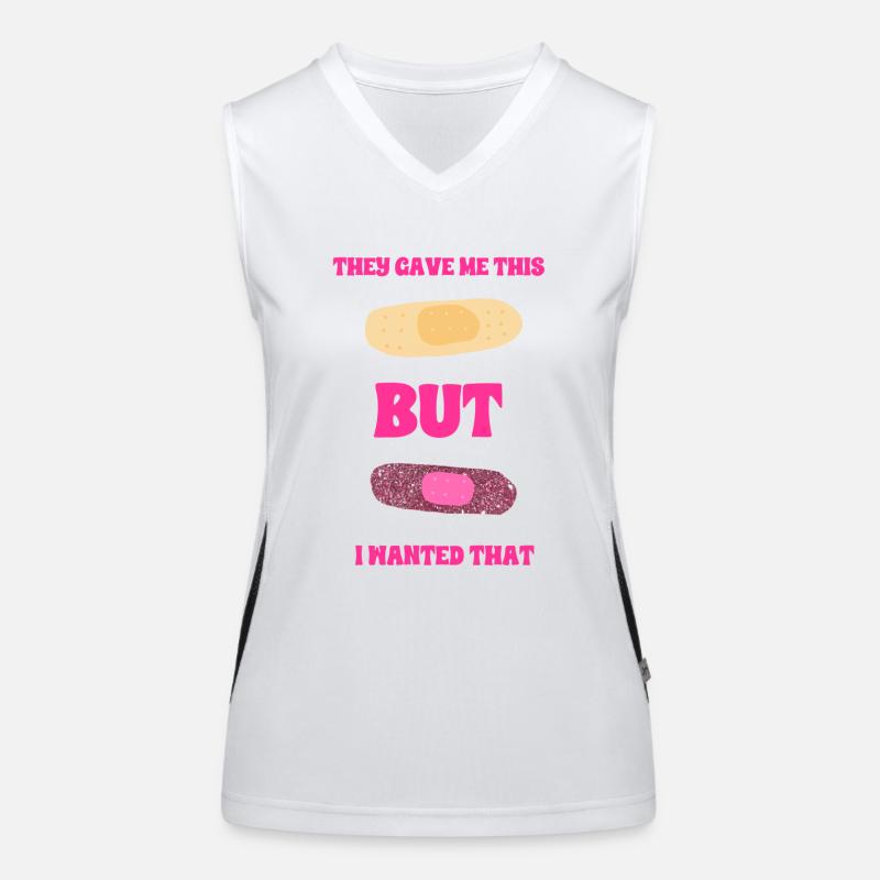 Mädchenhafte Pflaster Funktionelles Kontrast-Tank Top für Frauen