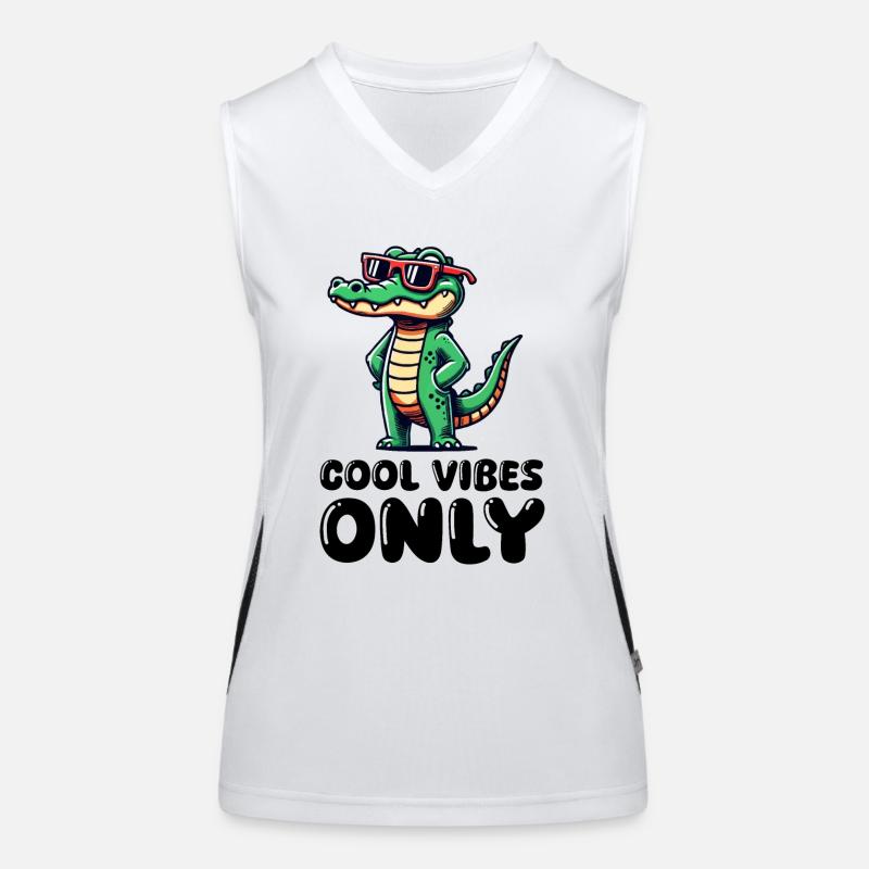Crocodile Cool Débardeur respirant contrasté Femme
