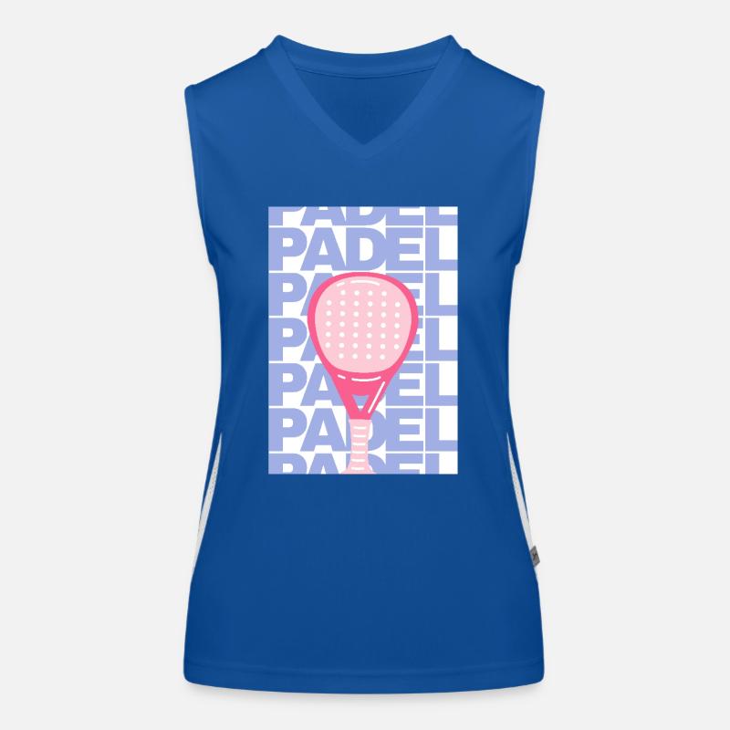 Padel-Poster Funktionelles Kontrast-Tank Top für Frauen