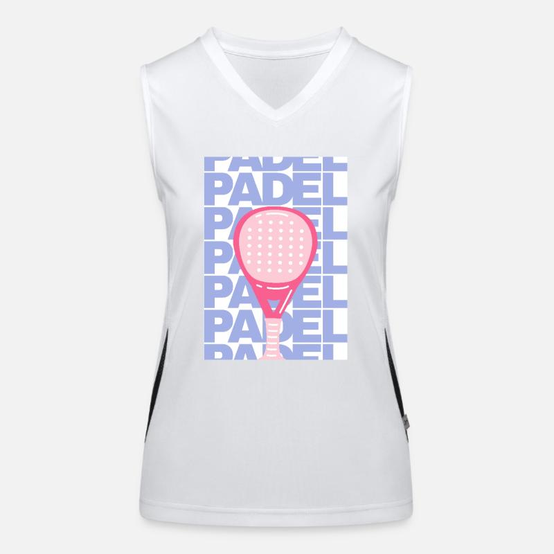 Affiche de padel Débardeur respirant contrasté Femme