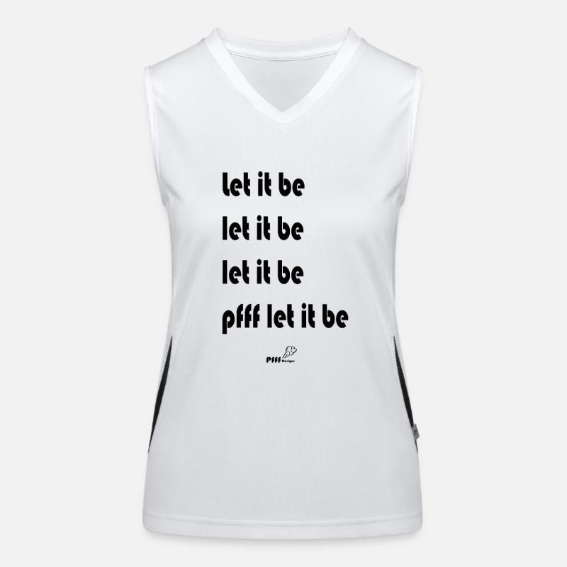 let it be Funktionelles Kontrast-Tank Top für Frauen