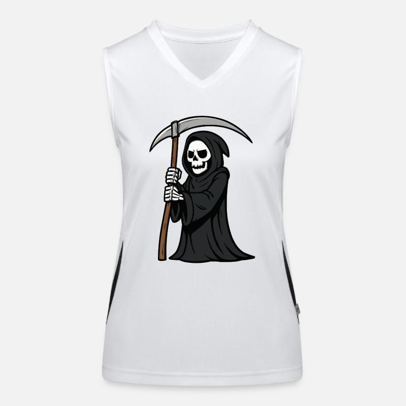 Grim Reaper Comic Women's Functional Contrast Tank Top