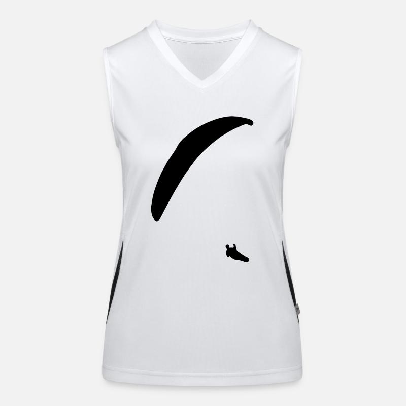 gleitschirm klein Funktionelles Kontrast-Tank Top für Frauen