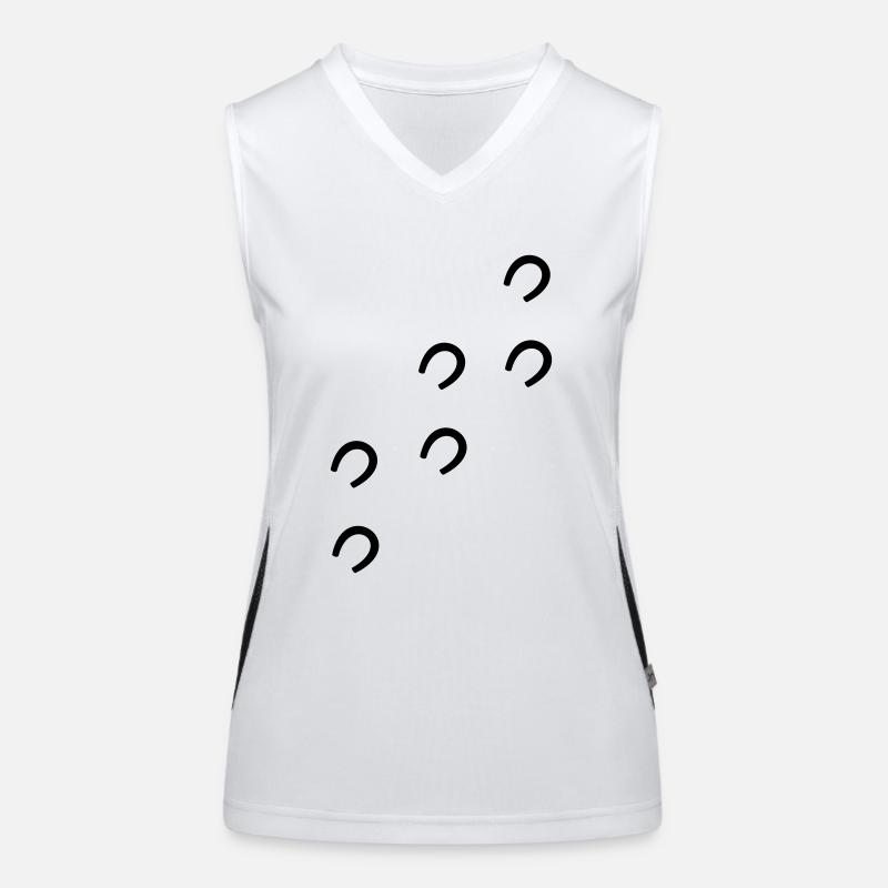 Pferdehufe Funktionelles Kontrast-Tank Top für Frauen