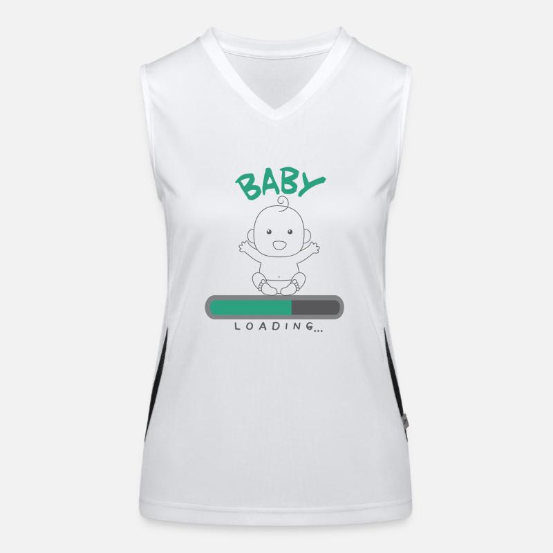 Grossesse Bébé Loading Débardeur respirant contrasté Femme